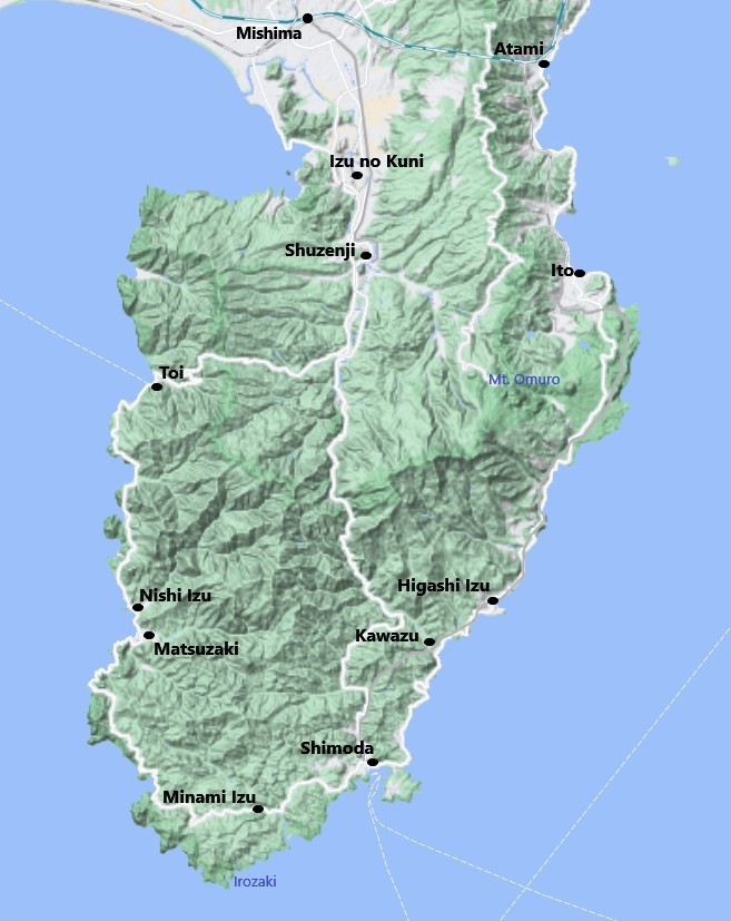 Izu Cities and Towns